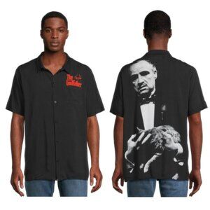 NWT The Godfather Men's Rayon Shirt with Short Sleeves Size S